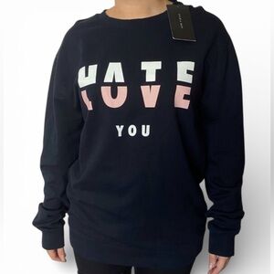 Zara Unisex Dark Blue Crewneck Sweatshirt – Men’s XL